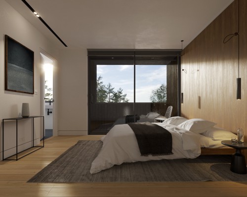 New house design contemporary designed bedroom Woolsery