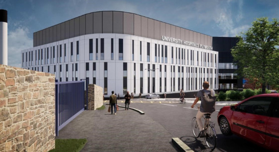 Derriford Hospital Emergency Care Building exterior 1