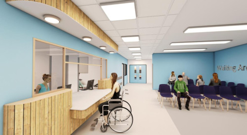 Derriford Hospital Emergency Care Building interior 1
